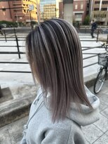 ラフ 難波店(LAFF)&nbsp;#黒髪#ボブルフ#ネビージュ#小顔#ワンレン
