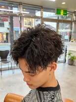 キングオブヘア バイ ノイズ 梅田茶屋町店(KING of hair by NOISM)&nbsp;*NOISMツイストスパイラルツーブロックマッシュセンターパート