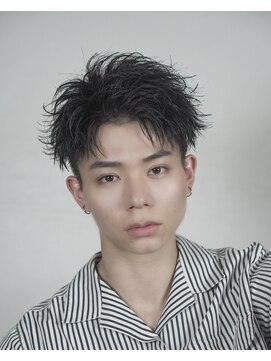 オーシャントーキョー 渋谷神南(OCEAN TOKYO) 黒髪爽やかアップバングショート