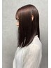 似合わせカット＋縮毛矯正＋カラー＋髪質改善トリートメント￥31550→￥25000