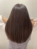 酸性ストレート（ダメージレス縮毛矯正）+カット