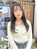 ロングレイヤー×ショコラブラウン