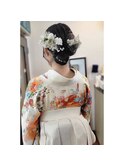 卒業式のヘアーセットと着付け