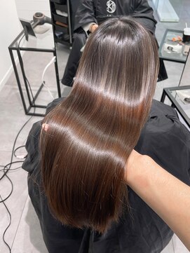 ラボ バイ アンキシム(Labo by AHNKISM) 髪質改善】縮毛矯正/ストレートパーマ/韓国ヘア/堀江