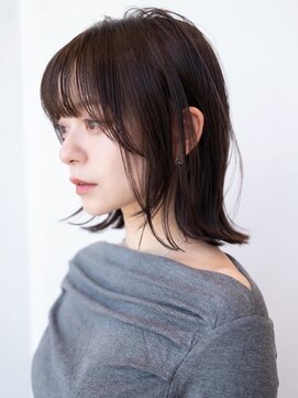 ケアリー 流山おおたかの森(Carelly) デザインカラー/レイヤーカット/ウェットヘア/オリーブベージュ