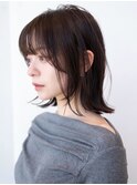 デザインカラー/レイヤーカット/ウェットヘア/オリーブベージュ