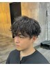 メンズカット＋シャドウパーマ[メンズカット/メンズパーマ/長崎駅]￥12000