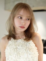 シオン(shion)&nbsp;ブリーチ前髪カットおくれ毛韓国ヘアロング_F1156