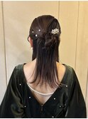 【ボルタノット★YUMI】ハーフアップ・タイトアレンジ