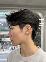 ニコ トウキョウ ロジック(nico TOKYO Logic)&nbsp;センターパート　ニュアンスパーマ　ビジネスヘア