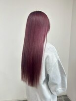 ビーグレイス 美濃加茂店(be Grace)&nbsp;縮毛矯正ストレート×20代チェリーラベンダーカラー