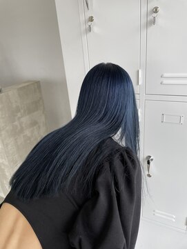 ノートエートル 西金沢(Nought etre) 10代/20代/ケアブリーチ/ハイトーンカラー/ネイビーブルー