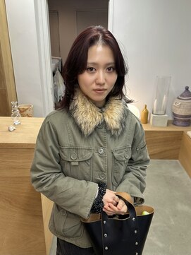 バド(bado) ボルドーカラー/透明感カラー/レイヤーカット/髪質改善/本町