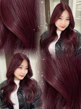 ジーナリア(Xena ria) 【MEI】ワインレッド/大人可愛い/韓国ヘア/ケアブリーチ