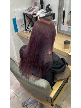 キャパ(CAPA) ブリーチなし◎透明感ワインレッド