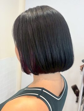 クラップス 横須賀中央店(CLAPS) 横須賀中央ハンサムショートボブ白髪ぼかしハイライト白髪染め