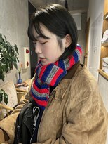 ビビバイマグ(bivi by Mag) ブリーチなしカラー◎オリーブベージュ×タッセルボブ