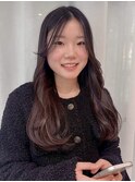 ダークブラウン/ワンホンレイヤー/透明感カラー/梅田/茶屋町