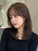 クレビアテン(CreBiA ten_)&nbsp;透明感シアーブラウン/レイヤーカット/カール/顔まわりカット