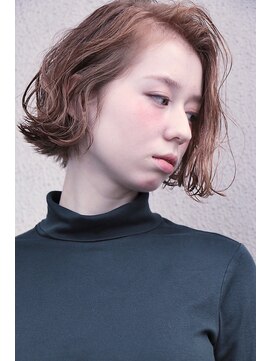 ヘアサロンエム 渋谷店(HAIR SALON M) 外ハネボブ/アッシュブラウン/ネオウルフ/デザインカラー