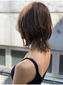 AUSTIN☆外ハネボブアッシュブラウンネオウルフツイストパーマ