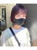 ミニボブ × ピンクパープル