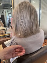 リバレッジ 広尾(Leverage)&nbsp;ホワイトベージュミディアムボブ【恵比寿/広尾】 担当 濱口