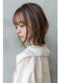大人かわいい/くびれボブ×インナーカラー