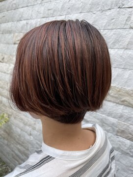 エーピーヘアー シエル クローネ(AP Hair Ciel Krone) ハイライトショートボブ
