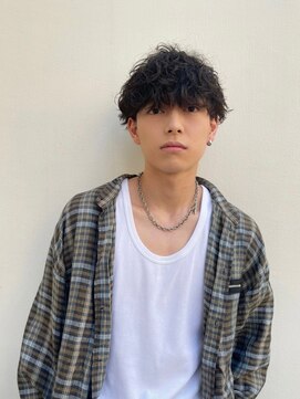 メーヴェ(Mowen) 【mowen南堀江】メンズツイストパーマ×マッシュショート