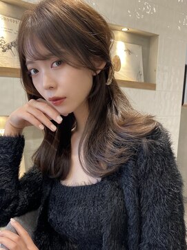 アリュウル 表参道(ALLURE) 表参道＊韓国ヘアくびれミディアム顔まわりカットチョコレート