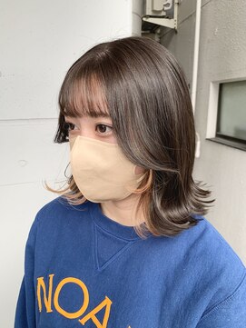 シュリット(schritt) ◎オレンジインナー×ラベンダーグレージュ◎