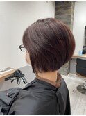 【CIEL×椿】ショートボブ×ピンクブラウン