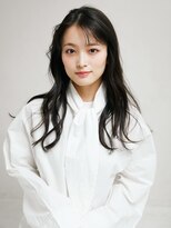 オンク 新宿(onk)&nbsp;黒髪/グレーベージュ/レイヤーロング/前髪パーマ[新宿駅]