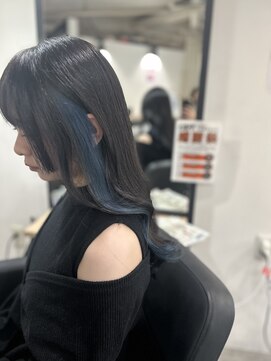 ラフ 難波店(LAFF) #黒髪#ボブルフ#ネビージュ#小顔#ワンレン