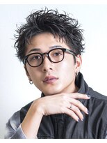 オーシャントーキョー 渋谷神南(OCEAN TOKYO)&nbsp;無造作黒髪アップバングボックススパイキーショート