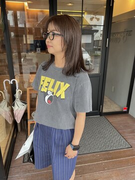 ヘア プロデュース キュオン(hair produce CUEON.) 切りっぱなし/顔まわりレイヤー/伸ばしかけ