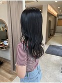 レイヤーカット、透明感カラー