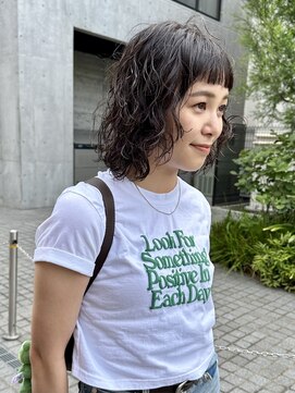 ソイ コンク 下北沢(soi conc) オン眉/顔まわりレイヤーパーマ/下北沢◎