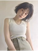 韓国風/内巻きボブ/タッセルボブ/ショートボブ/10代20代30代