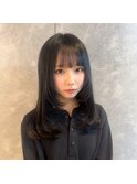 ミディアムレイヤー10代20代プルエクステ名古屋美容室
