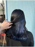 ブリーチ1回~インナーブルーカラー♪