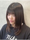 大人可愛い小顔シャギーレイヤー