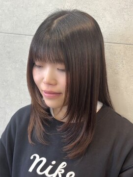 アンジェ(Ange) 大人可愛い小顔シャギーレイヤー