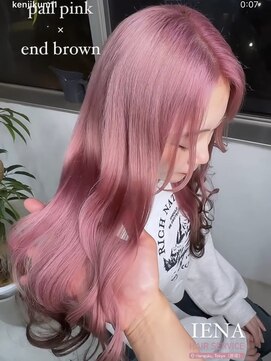 イエナ 渋谷(IENA) デザインカラーケアブリーチカラーダブルカラーピンクカラー