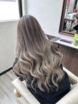 ベルヘアーデザイン 堺東(Belle hair Design) バレイヤージュ/外国人風/グラデーション/レイヤーカット/堺東