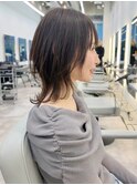 暗髪ネオウルフ　ウルフカット　ショートウルフ　ウルフ