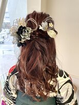 ネオリーブ ロア 鶴川店(NEOLIVE ROA)&nbsp;ハーフアップスタイル★卒業式・袴