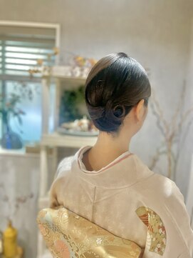 ベルトオブヴィーナス(Belt of venus) 【着物ヘア】タイトヘアアレンジ