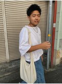 メンズスパイキーショートベリーショートダークアッシュ【GIA】